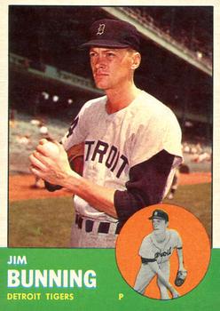 1963 Topps Baseball Cards      365     Jim Bunning